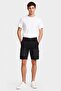 Men Loose Fit Washed Cargo Shorts, Black - 2