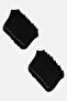 Kids Boy 20 Pairs Brand Logo Ankle Socks, Black