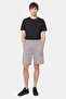 Men Solid Basic Shorts, Grey - 2