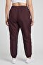 Women Loose Fit Project Rock Training Track Pants, Maroon - 4