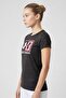 Women Loose Fit Short Sleeve Training T-Shirt, Black - 3