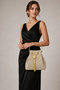 Vrl Women's Evening Dress Portfolio Bag Wavy Gold 432 - 4