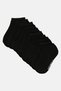 Toddlers Boy 10 Pairs Brand Logo Ankle Socks, Black