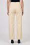 Women Wide Leg Solid Denim Jeans, Yellow - 4