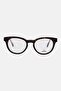 Men OM5003-H Round Eyeglasses, Havana Brown