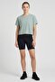 Women Loose Fit Short Sleeve Training T-Shirt, Sage - 2