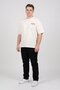 Men Crew Neck Short Sleeve Graphic Print T-Shirt, Off White - 2