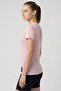 Women Fitted Short Sleeve Running T-Shirt, Pink - 5