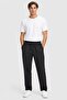 Men Regular Fit Plain Track Pants, Black - 2
