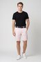 Men Solid Chino Shorts, Pink - 2