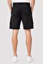 Men Washed Denim Shorts, Black - 4