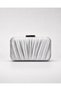 Vrl Women's Evening Dress Portfolio Bag Satin Silver 605