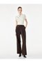 Tie-Waist Belted Pocketed Straight Loose Straight-Leg Pleated Trousers