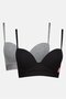 Women 2 Pcs Padded Brand Logo Underwired Push Up Bra, Multicolor - 6