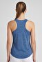 Women Sportswear Fit Sleeveless Training Tank Top, Slate Blue - 4