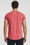 Men Loose Fit Cap Sleeve Training T-Shirt, Pale Red - 4