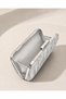 Vrl Women's Evening Dress Portfolio Bag Satin Silver 605 - 3