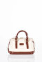 Boston Bag Cream-Brown