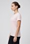 Women Loose Fit Short Sleeve Training Top, Light Pink - 3