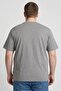 Jeans Men Crew Neck Short Sleeve Embroidered Logo T-Shirt, Grey - 4