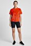 Women Fitted Short Sleeve Training T-Shirt, Dark Orange - 3