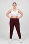 Women Sportswear Fit Running Track Pants, Maroon - 2