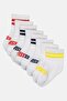 Toddlers Boy 8 Pairs Brand Logo Quarter Socks, White