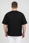 Men Crew Neck Short Sleeve Graphic Print T-Shirt, Black - 4