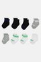 Toddlers Boy 8 Pairs Brand Logo Quarter Socks, Multicolor - 3