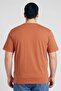 Jeans Men Crew Neck Short Sleeve Graphic Print T-Shirt, Rust - 4