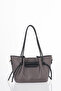 Drawstring Detailed Shoulder Bag Black - 3