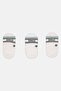 Men 3 Pairs Brand Logo Invisible Socks, White