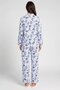 Women 2 Pieces Graphic Print Long Sleeve Top And Bottom Pajama Set, Multicolor - 4