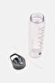 Race Tracker Straw Sipper Water Bottle 700ml, Grey - 3