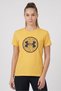 Women Loose Fit Short Sleeve Outdoor T-Shirt, Yellow
