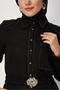 Belted Shirt Collar Linen Dress 46809 - 3