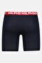 Men 4 Pcs Brand Logo Boxer Briefs, Black - 6