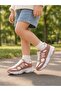 Children's High Sole Sneaker Shoes with Hidden Velcro and Laces - White Powder - 5