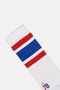 x NBA Men Philadelphia 76ers Embroidered Logo Crew Socks, White - 3