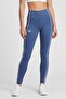 Women Tight Fit Training Leggings, Teal Blue