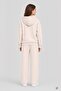 Cream Girls' Printed Sequined Cardigan Wide-Leg Hooded Tracksuit Set 24675 - 5