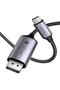 يوجرين كابل 8K USB C الى منفذ عرض ثاندربولت 3/4 الى DP لايفون 17 بطول 2 متر