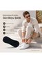 Men's Recycled Yarn 12-Piece Invisible Sneaker Socks, Thin Stitched, Breathable Summer Ballerina Socks - 5