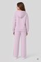 Pink Girls' Printed Sequined Cardigan Wide-Leg Hooded Tracksuit Set 24674 - 5