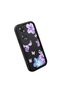 Oppo A60 Compatible Black Silicone Case Shockproof Camera Protected Flower Pattern - 3