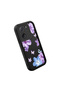 Mi 13T/Mi 13t Pro Compatible Black Silicone Case Shockproof with Camera Protection Floral Pattern - 3
