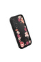 Samsung Galaxy A72 Compatible Black Silicone Case Shockproof Camera Protected Flower Pattern - 3