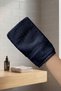 Towel Bath Washcloth 15X25Cm - Navy Blue 100% Cotton
