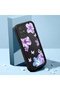 Redmi 10 2022 Compatible Black Silicone Case Shockproof with Camera Protection Flower Pattern - 2