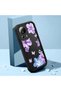 Mi 13 Lite Compatible Black Silicone Case Shockproof Camera Protected Flower Pattern - 2